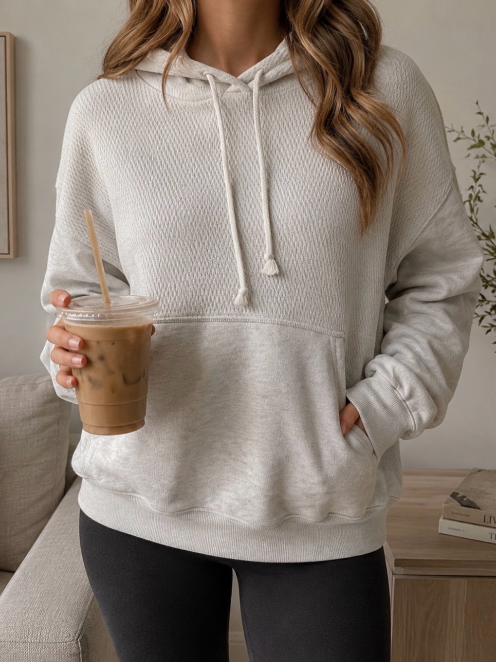 Aerie Cream Knit Sweatshirt Size S